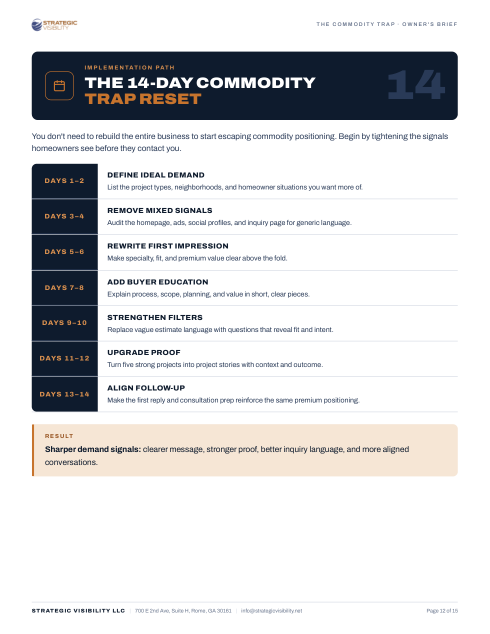 Actual page from the guide: the 14-day reset plan